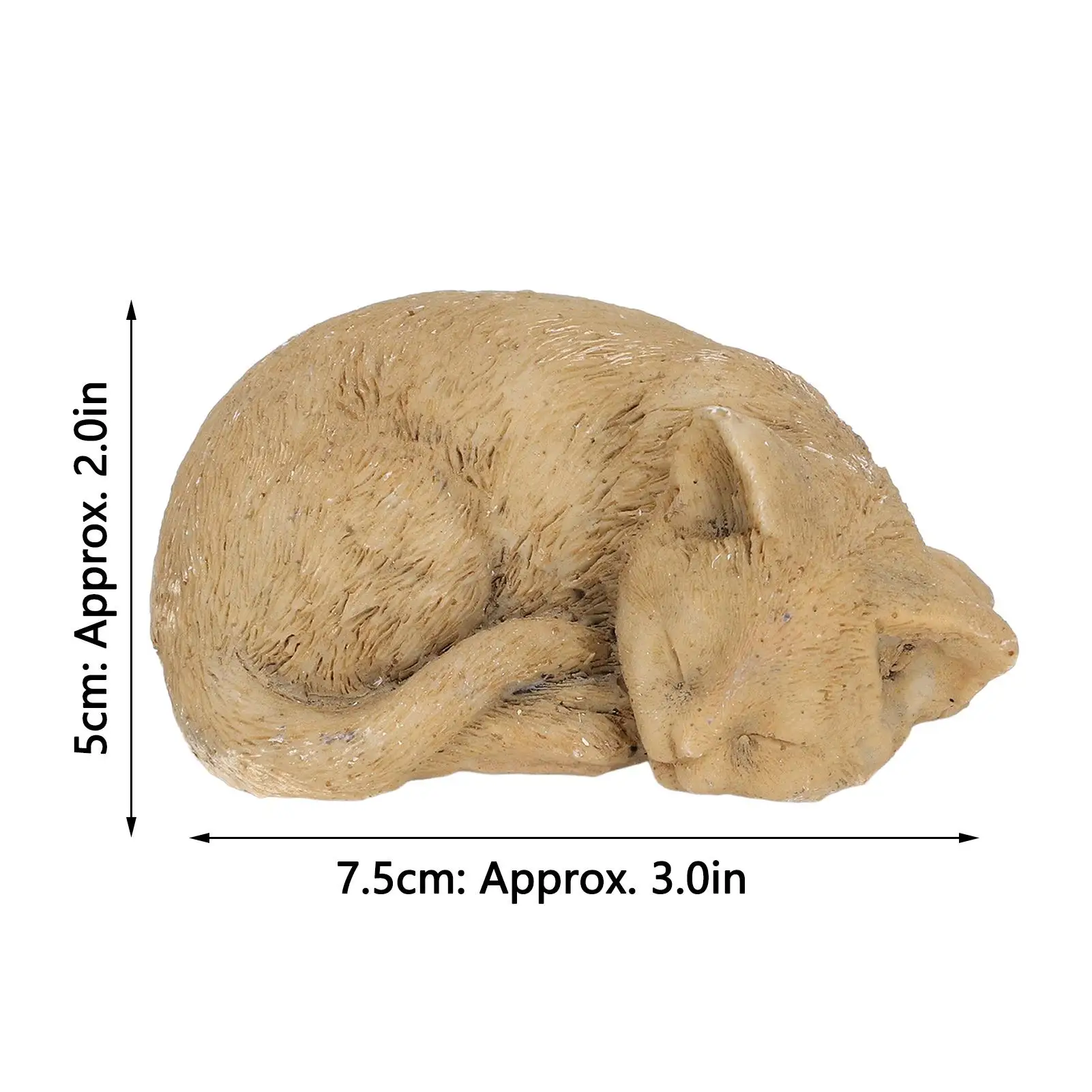 حجر تذكاري من الراتنج المقاوم للطقس للحيوانات الأليفة في الهواء الطلق لتزيين ساحة الحديقة #3