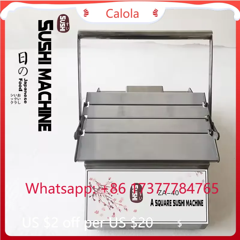 

Commercial Sushi Roll Forming Maker Food Grade Round & Square Sushi Making Machine