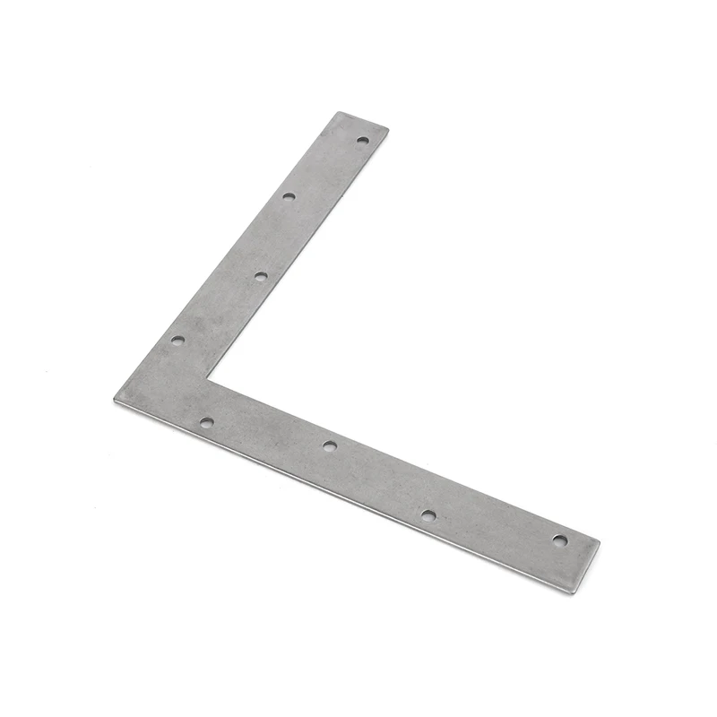500 pieces Custom Stainless Steel Flat Corner Plate L Bracket for Wood