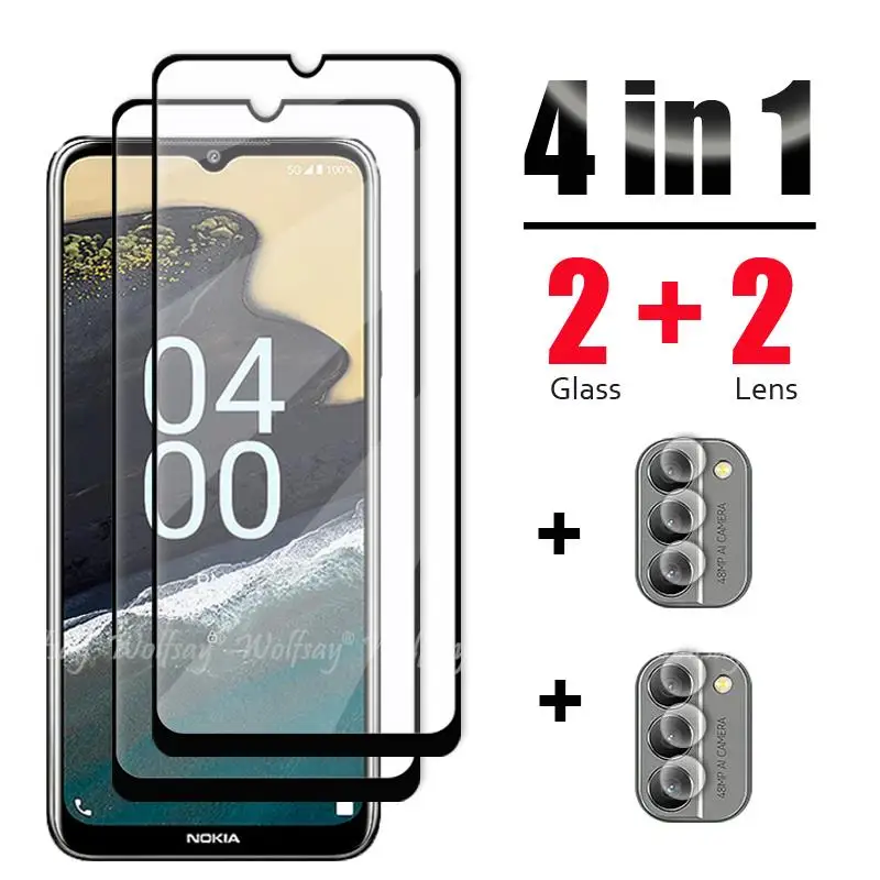 Tempered Glass For Nokia G400 Glass For Nokia G400 G300 X20 X10 C200 C100 G20 Glass Screen HD Full Cover Protector Camera Film