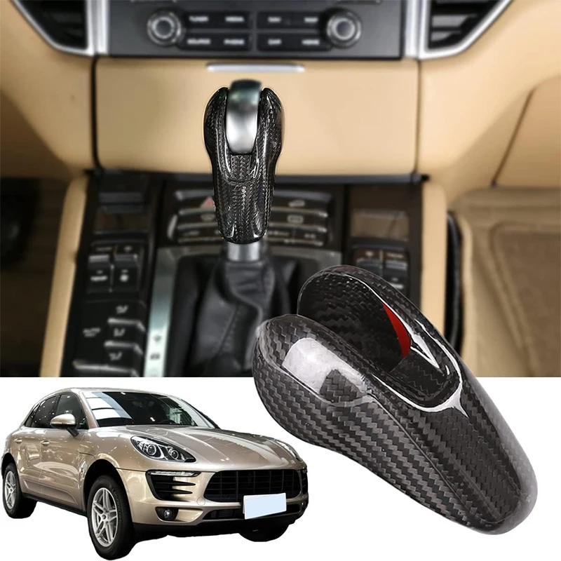 Para porsche panamera macan 2014-2020 console central do carro botão de mudança de engrenagem cabeça capa proteção guarnição adesivos acessórios