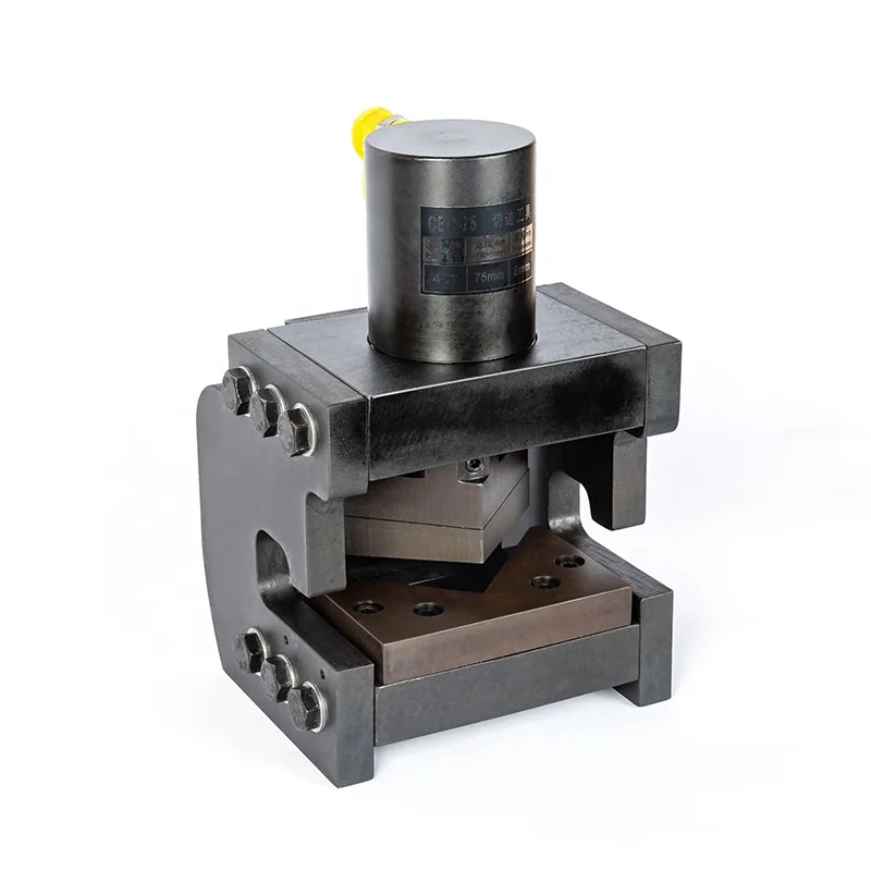 LEJIE TOOL Stock CBC-75 Angle Iron 90 Degrees V-notch Or 45 Corner Hydraulic Cutter Angel Steel Cutting Tool