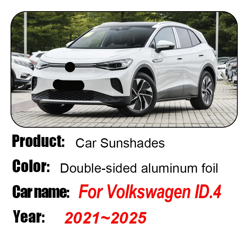 قطع غيار السيارات لفولكس واجن لشركة فولكس فاجن ID.4 ID4 2021-2025 تغطية السيارة المغناطيسي ظلة شبكة ظلة واقية من الشمس حماية الخصوصية #2