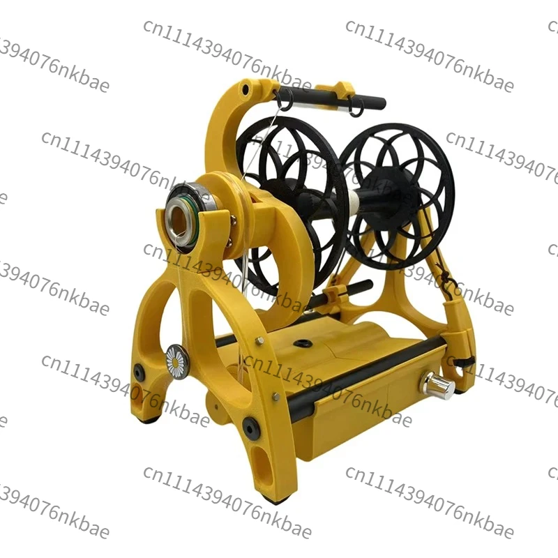 12V Mini Electric Spinning Wheel, Household Wool Fibre Yarn Winding Machine with Carbon Flywheel Arm for Wool Cotton Silk Fiber