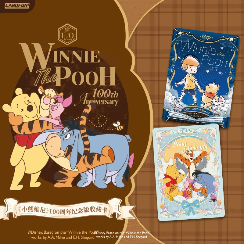 2026 New Card.Fun Disney Winnie The Pooh 100th Anniversary
