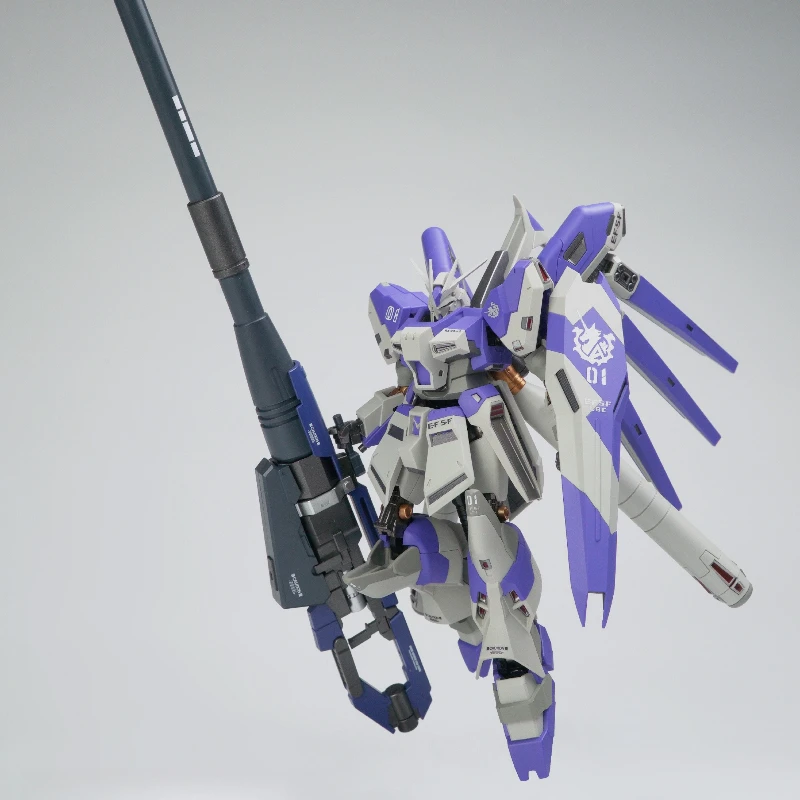 HGUC 1/144 Rx-93-Nu2 Hi-Nu GPB Verion Modelo de montagem colecionável Anime Kits de robô de plástico Figuras Brinquedos Decoração de mesa Presentes