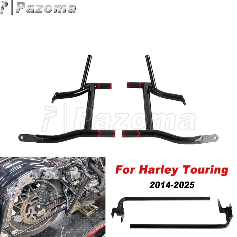 

For Harley Touring Street Glide FLHX ST FLHXST Special FLHXS CVO FLHXSE Motorcycle Saddlebag Bracket Guard Crash Bars 2014-2025
