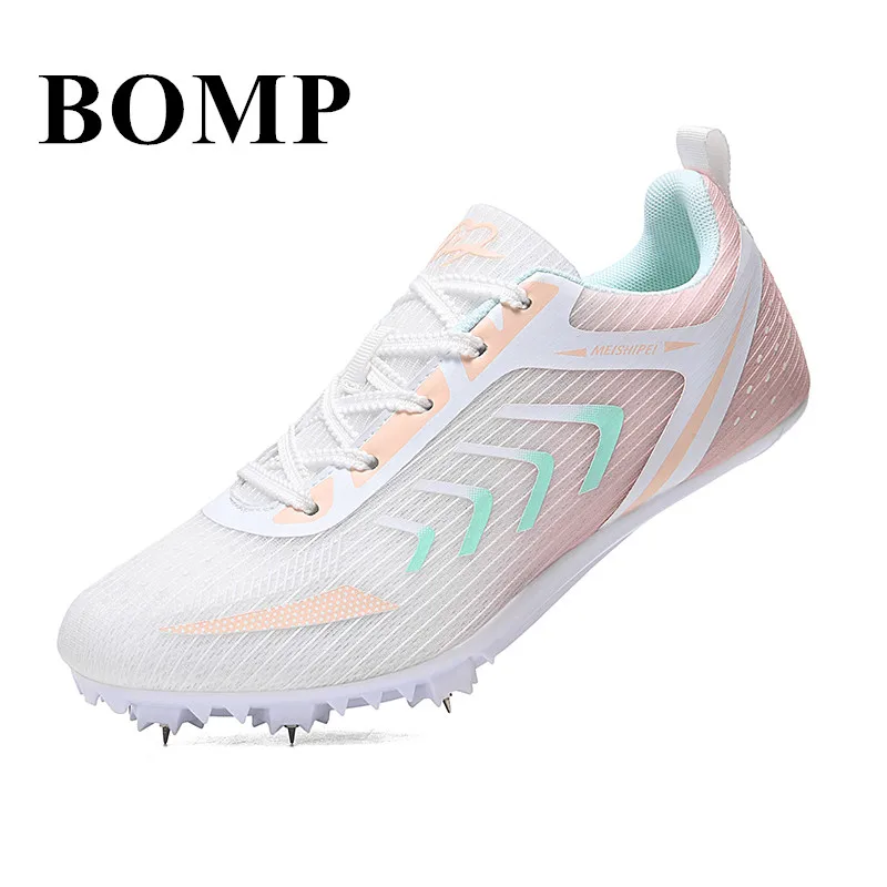 Professional 100 M Sprint TRACK Spikes ผู้ชายน้ําหนักเบาสบาย Men's Sprint รองเท้าวิ่งรองเท้า Breathable ตาข่าย Unisex รองเท้า