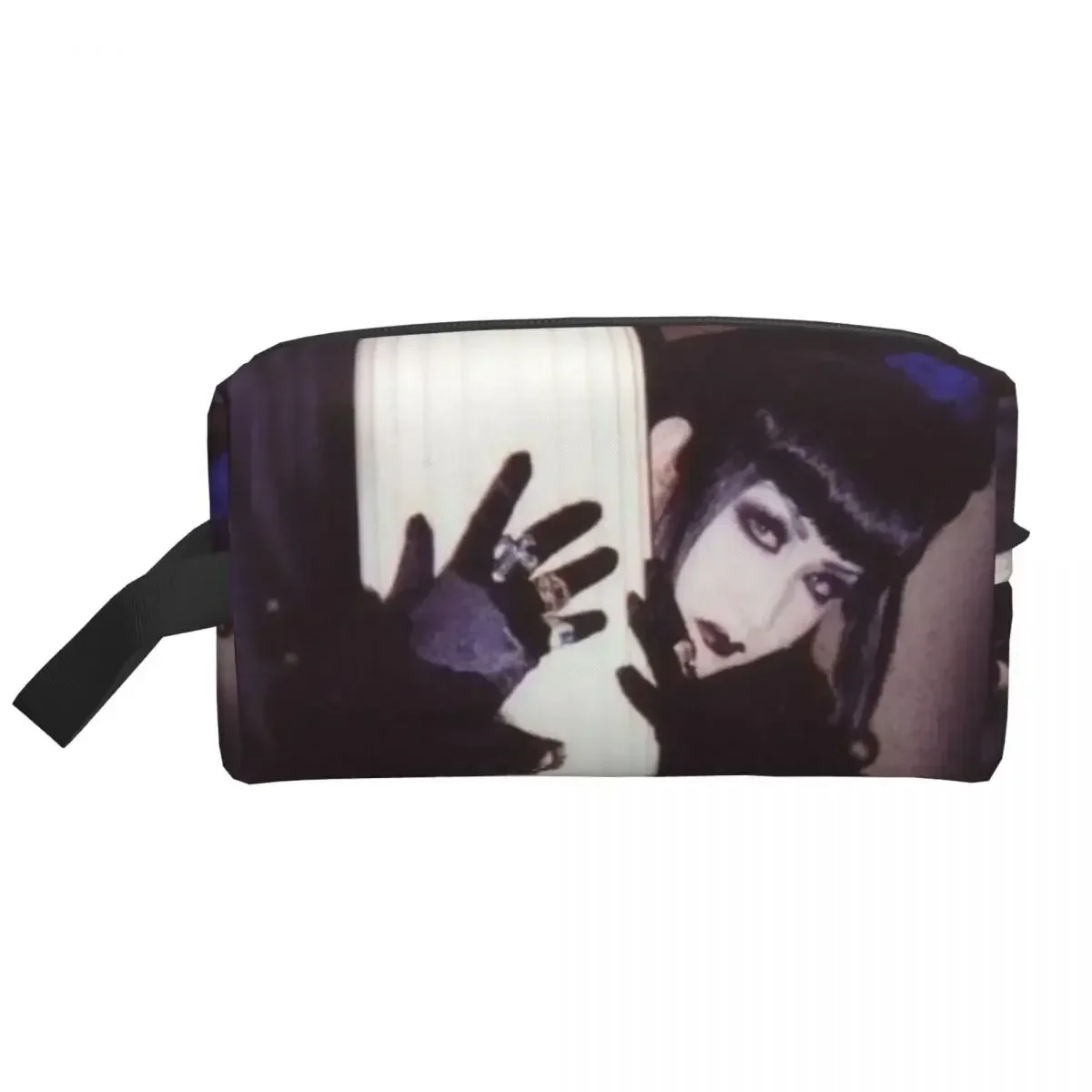 Custom Malice Mizer Sama Moi Meme Moitie Toiletry Bag Women Makeup Cosmetic Organizer Lady Beauty Storage Dopp Kit Box