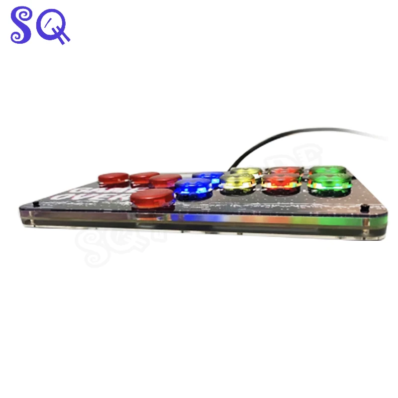 Newest MX-G1 Slim Hitbox PICO Console Arcade Joystick Cool Colorful With Led Light For DIY Arcade Video Home Game Machine