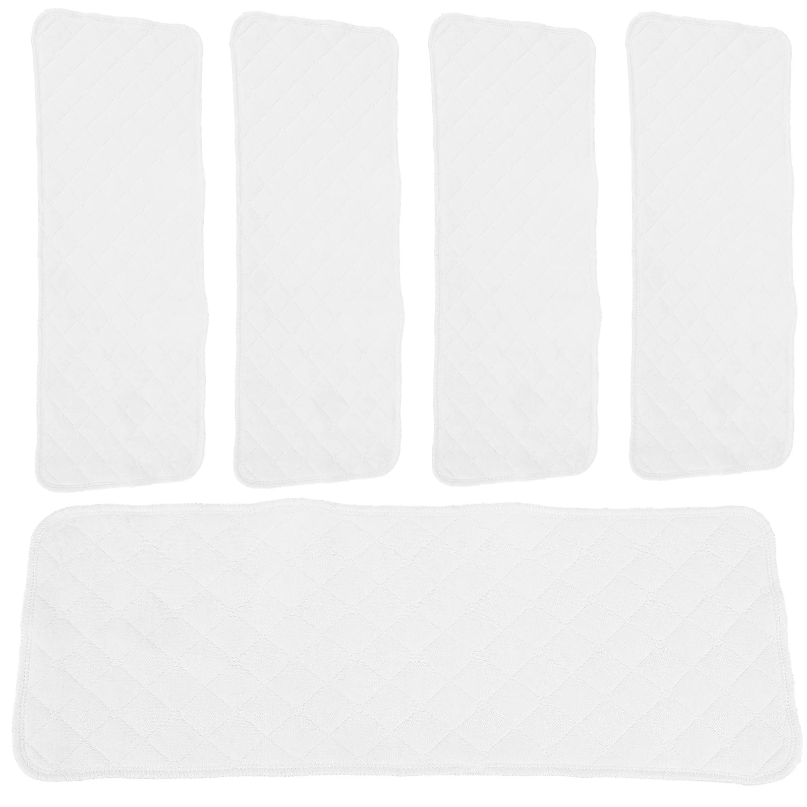 5 قطعة مناشف الطفل القطن الأبيض حفاضات الطفل 3 طبقة لينة قابلة لإعادة الاستخدام حفاضات الوليد القماش حفاضات للأطفال حديثي الولادة التجشؤ