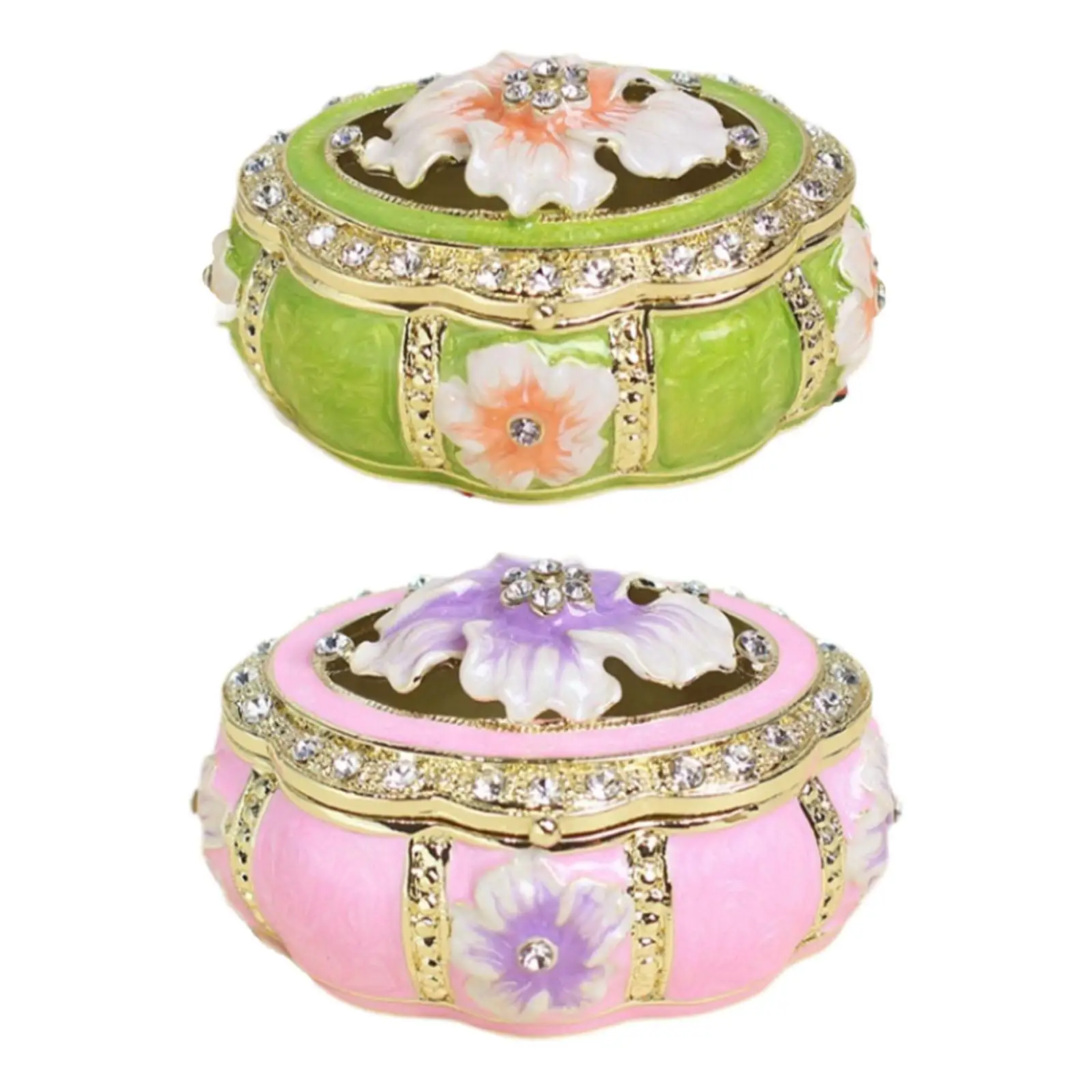 Jewelry Box Trinket Box Collectible Trinket Holder Box Keepsake Gift Box Case Jewelry Organizer for Rings Bracelets Pendants