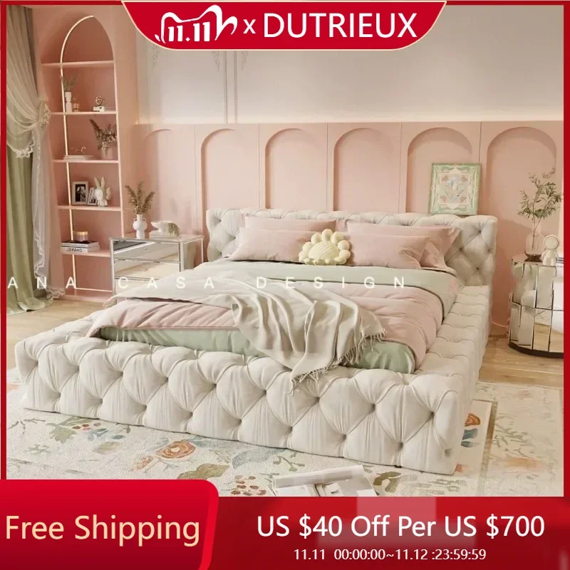 

Comfortable Beauty Bed Sleeping Space Saving Japanese Double Cheap Floor Headboards Bed Children Cama Solteiro Salon Furniture