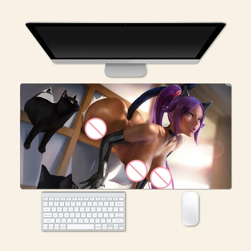 

Sexy Shihouin Yoruichi Anime Large Mouse Pad Office Mousepad Creative Game Desk Mat Gift
