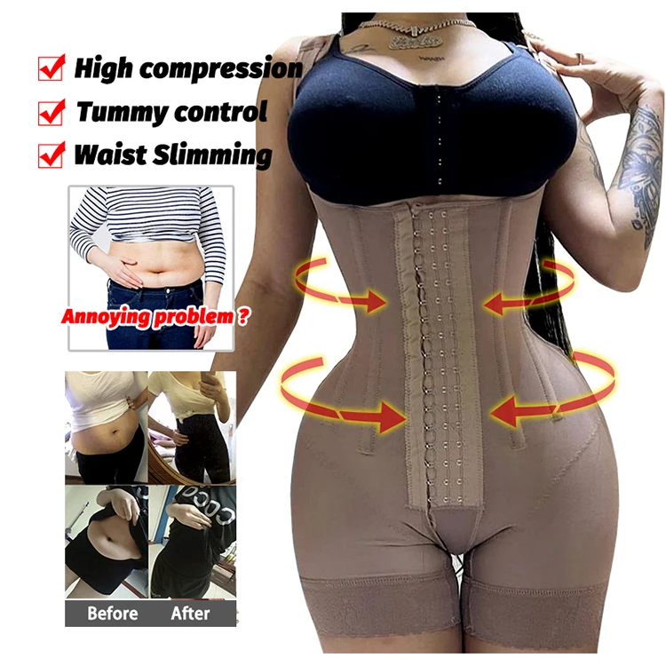 Gaine Amincissante Colombienne Full Body Shaper Femme - Corset Ventre Plat Invisible
