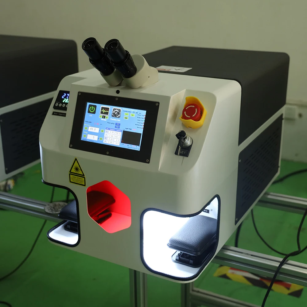 DMK Biżuteria Zgrzewarka punktowa Laser YAG 150W Sterowanie ekranem dotykowym Sterowanie ekranem dotykowym do złotego srebrnego łańcuszka Pierścionek wisiorek