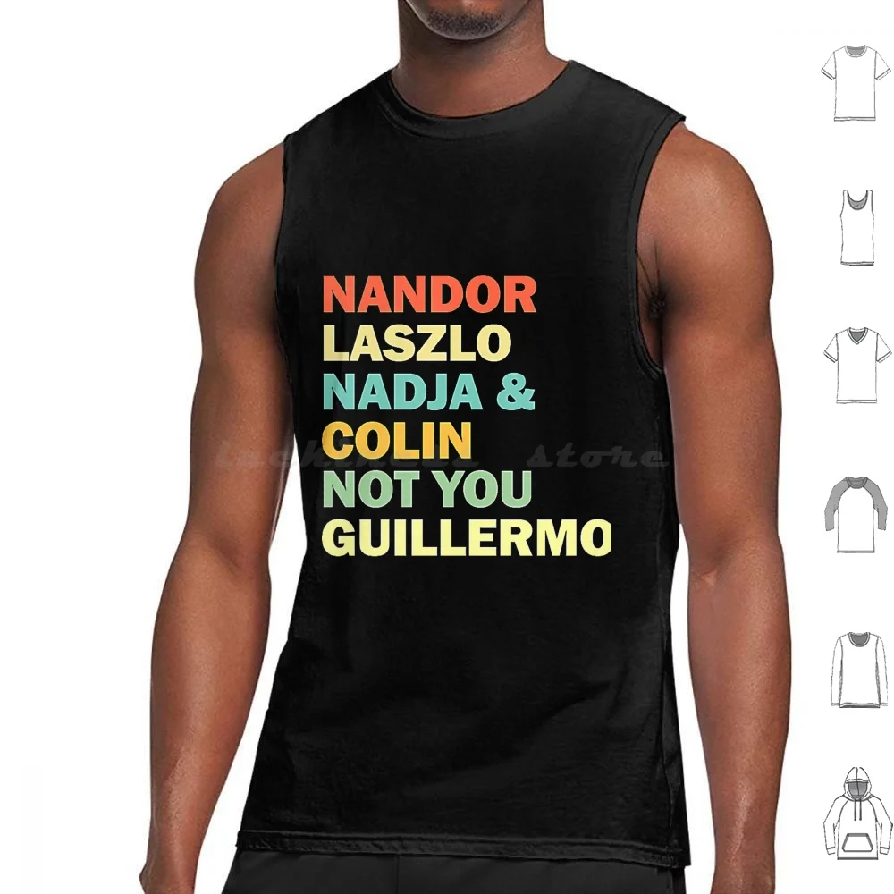 Nandor Laszlo Nadja e Colin Não Você Guillermo-Retrocolor Regatas Colete Sem Mangas Nadja E Colin Jackie Daytona Nandor