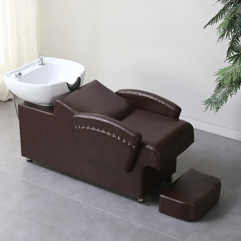 Luxury Treatment Shampoo Chairs Beauty Saloon Shower Shaving Coiffure Shampoo Chairs Cosmetic Sandalye Furniture Barberia