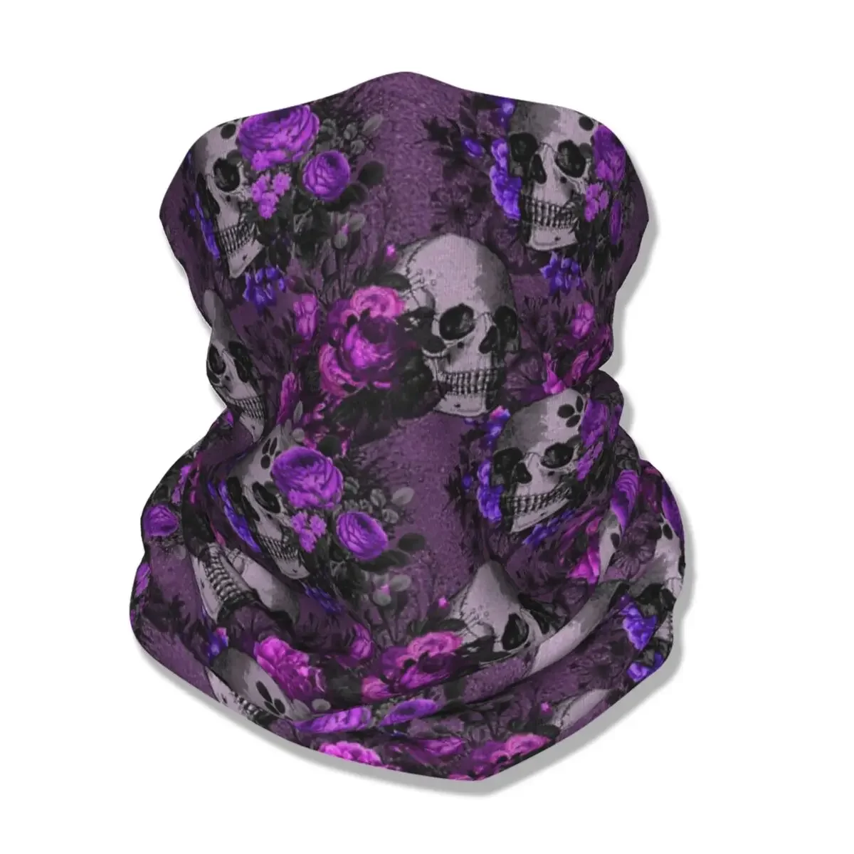 Wednesday Skull Bandana Neck Gaiter Printed Gothic Face Scarf Warm Face Mask Cycling for Men Women Adult All Season