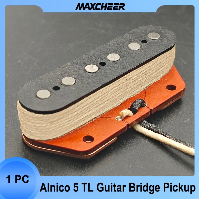 ألنيكو 5 TL لاقط جسر الجيتار مع بكرة من الألياف الحمراء 6.5K لهجة عتيقة للجيتار الكهربائي TL #1
