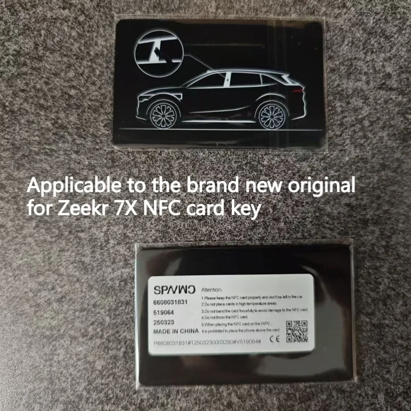Applicable to the Brand New Original for Zeekr 7X NFC Card Key for Zeekr 7X Card Car Accessories
