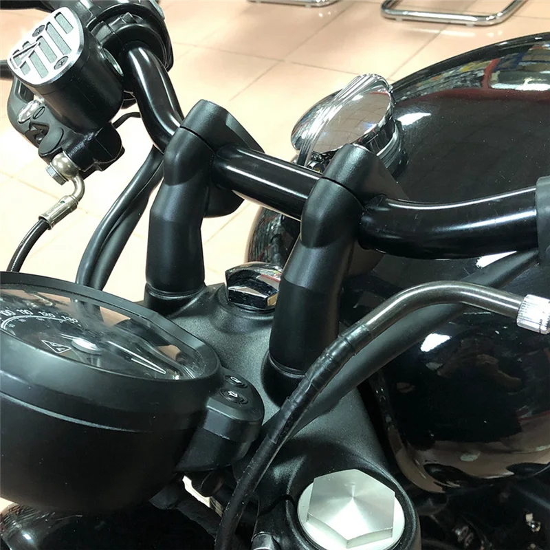 A85E-Motorcycle Handlebar Heightener Handlebar Stem Clamp Adapter Lifter Heightener For Triumph Bobber T100 T120 Speed Twin - Image 3