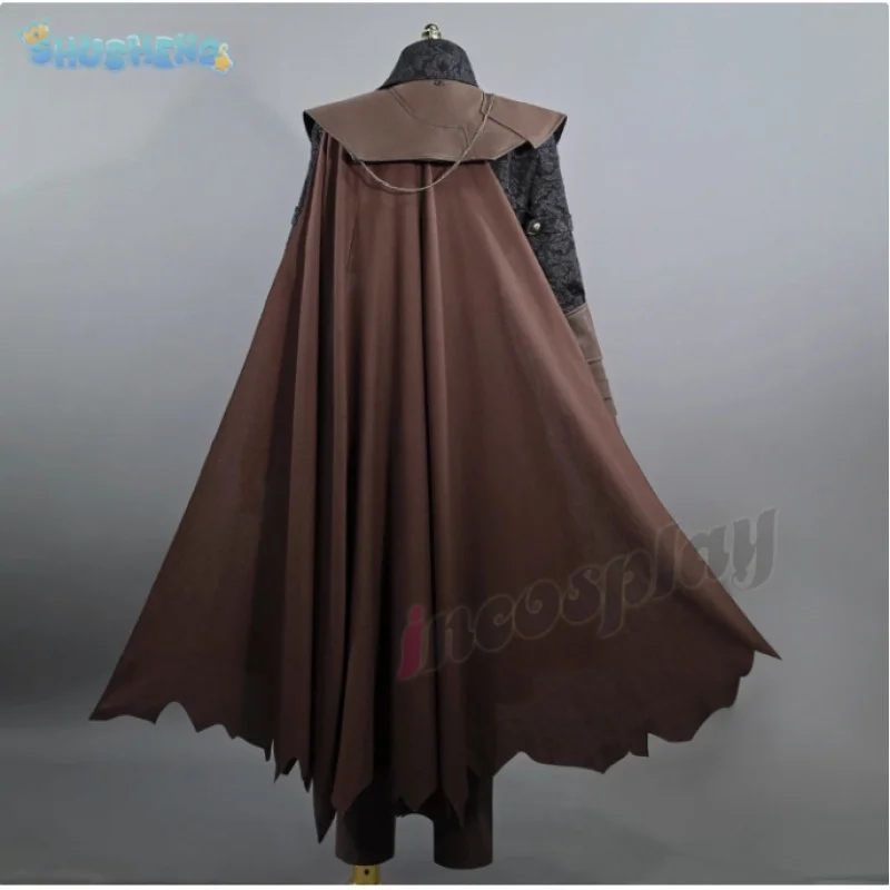 Game Bloodborne Cosplay Lady Maria hunter Astral Clocktower Costume Coat cloak hat shoe cover gloves Man Woman Halloween uniform view 3
