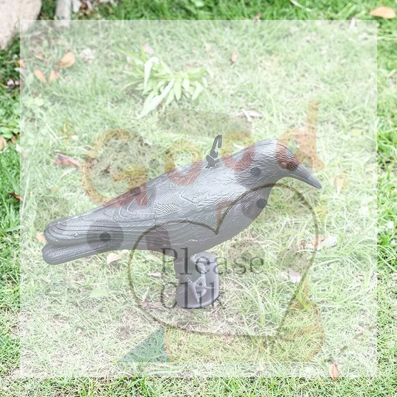 【HG】Realistic Black Raven Crow Bird Repellent Pigeon Scarer Scary Fake For Garden Outdoor Farm Pest Control