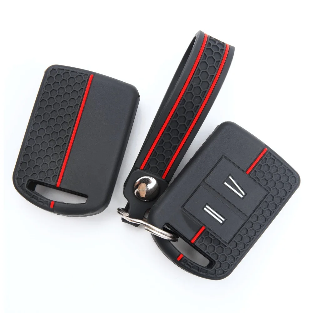 Silicone Key Case For Opel Agila Corsa C Combo Meriva Tigra For Vauxhall Agila Corsa C Combo Meriva Tigra with slim wrist strap