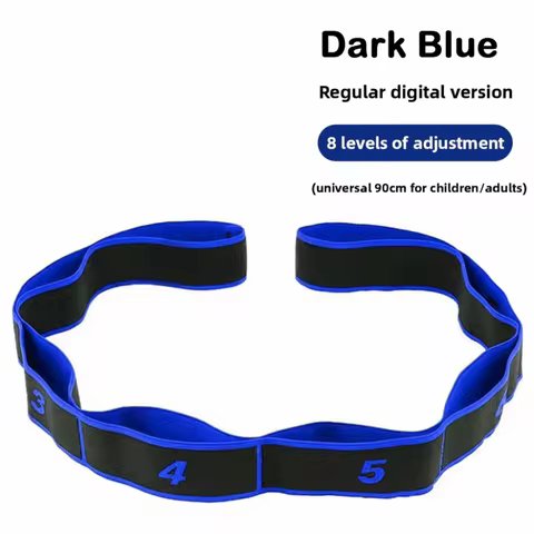 8/10/12 Grid Yoga Stretch Band Flexible Multi-stage Digital Resistance Band Adjustable Stretching Training Belt
