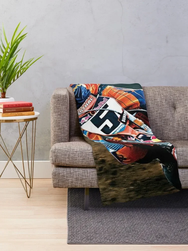 Ryan Dungey Motocross-Racer Throw Blanket Nap Giant Sofa Luxury Blankets