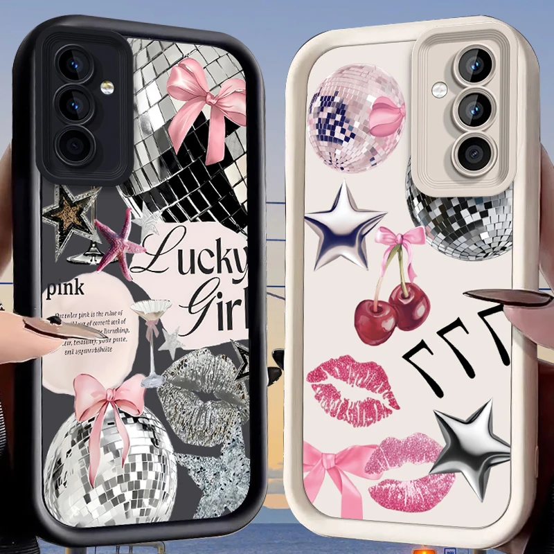 Disco Ball Aesthetic Case for Samsung Galaxy S26 S25 Edge S24 FE Plus S23 S22 Ultra S21 S20 FE A57 A56 A55 A54 5G A53 A52 Cover