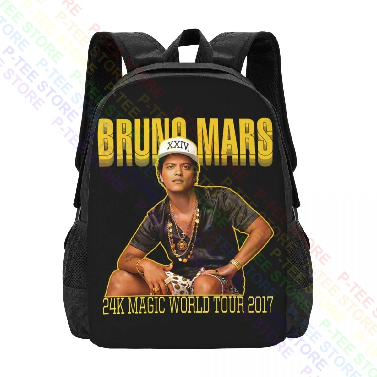 Bruno Mars 24K Gold World Tour 2017 BandBackpack Large Capacity Softback Gymnast Bag