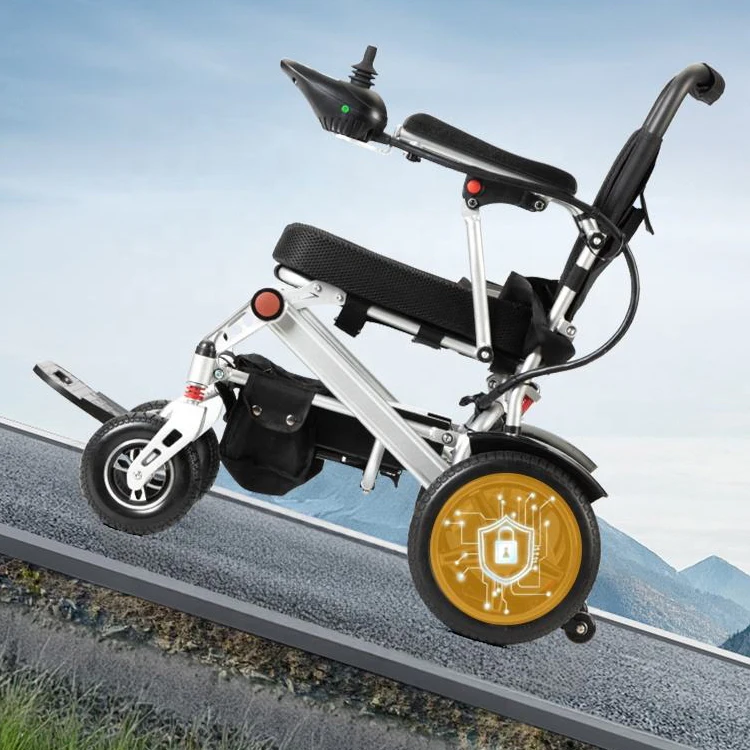 Foldable Motorized Wheelchair, 50kg Capacity