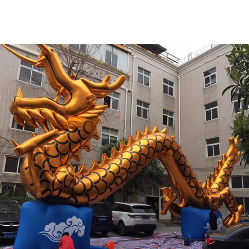 event inflatable decoration traditional chinese golden dragon inflatable for advertising