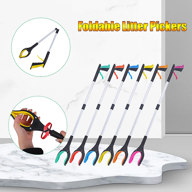 Foldable Gripper Extender Hand Tools Litter Reachers Pickers Collapsible Garbage Grabber Pick Up Tools