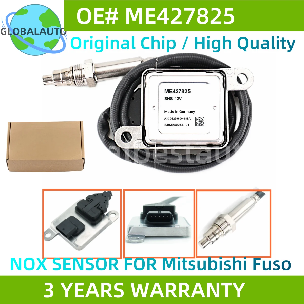 

ME427825 1894339 Nitrogen Oxide Sensor Nox Sensor 1894339 Compatible Fits for Mitsubishi FUSO 2684 Canter