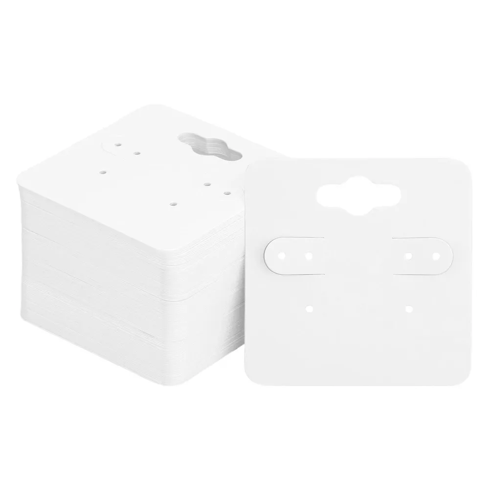 

200Pcs Earring Display Cards Paper Minimalist Jewelry Holder Tags for Retail Packaging Earrings Stud Cards Earring Display Tag