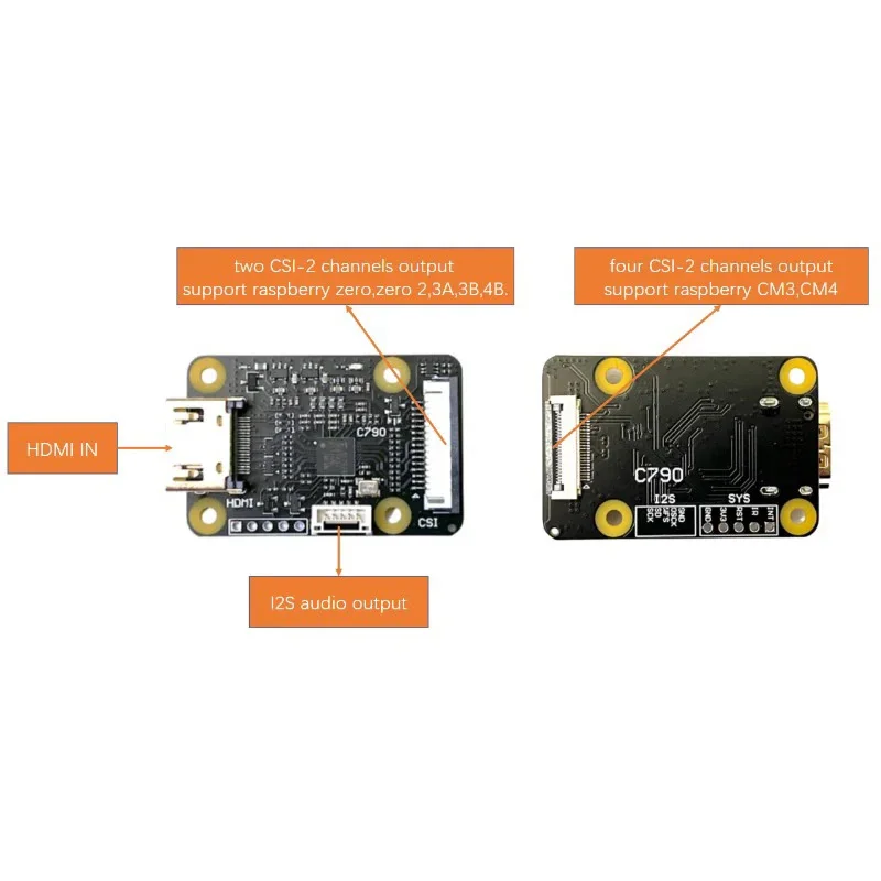 Imagem -02 - Compatível com Hdmi in para Csi2 Adaptador I2s Blikvm Pikvm Kvm sobre ip Placa Suporta Áudio Gerenciamento de Backpower C790 1080p 60hz