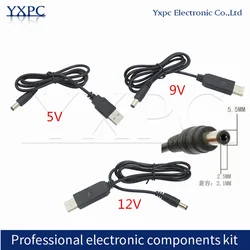 USB power boost line DC 5V to DC 9V/12V Step UP Module USB Converter Adapter Cable 2.1x5.5mm Plug For wireless router switches