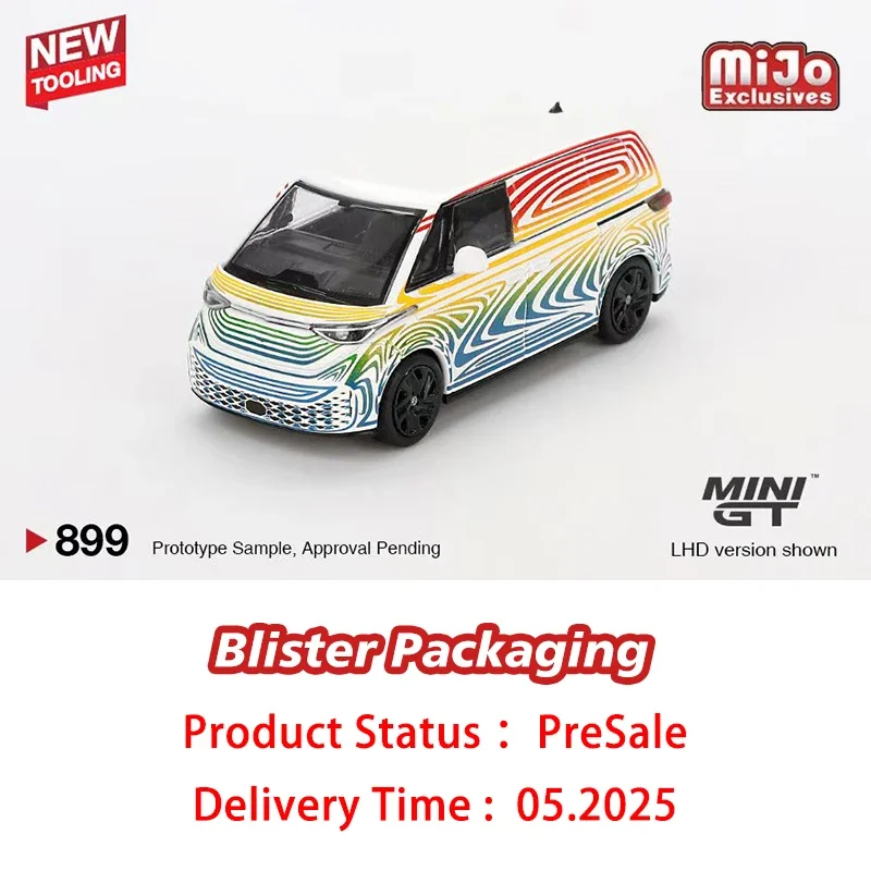 **Preprzedaż ** MINIGT 899 1:64 ID BUZZ Prototyp Rainbow Diecast Model Collection Toys