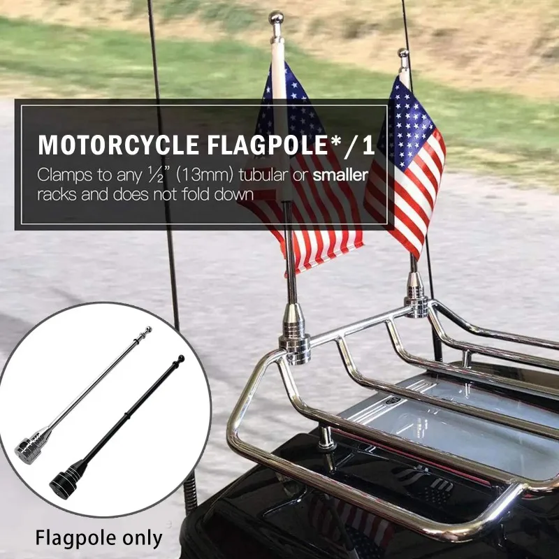 Motorcycle Rear Shelf Flagpole Fashion Car Decoration Is Suitable For Xl883 X48 Motorcycle Rear Side Mount Luggage Rack