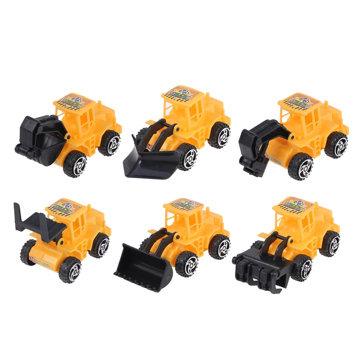 

6 Pcs Childrens Toys Kids Construction Vehicles Engineering Trucks for Miniature