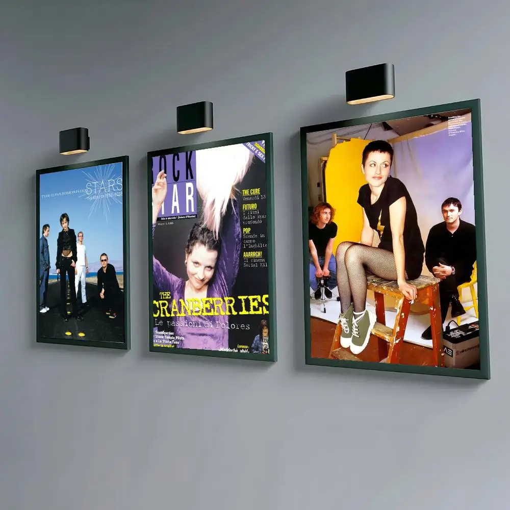 Bands T-The C-CranBerries Poster Waterproof Peel & Stick Wall Sticker Self Adhesive Art Decor For Living Room Bedroom