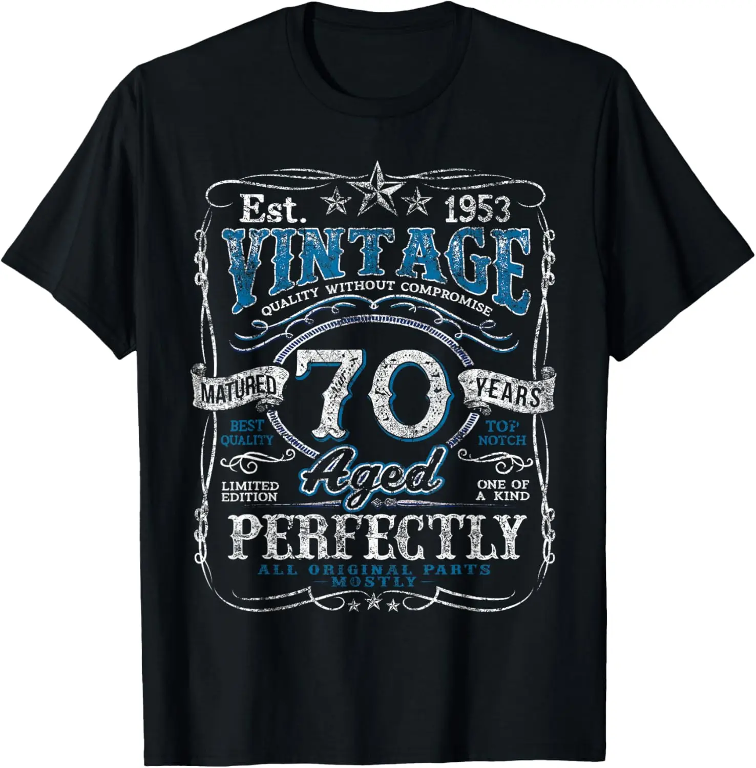 Vintage 1953 Limited Edition 70 year old 70th Birthday Mens T-Shirt