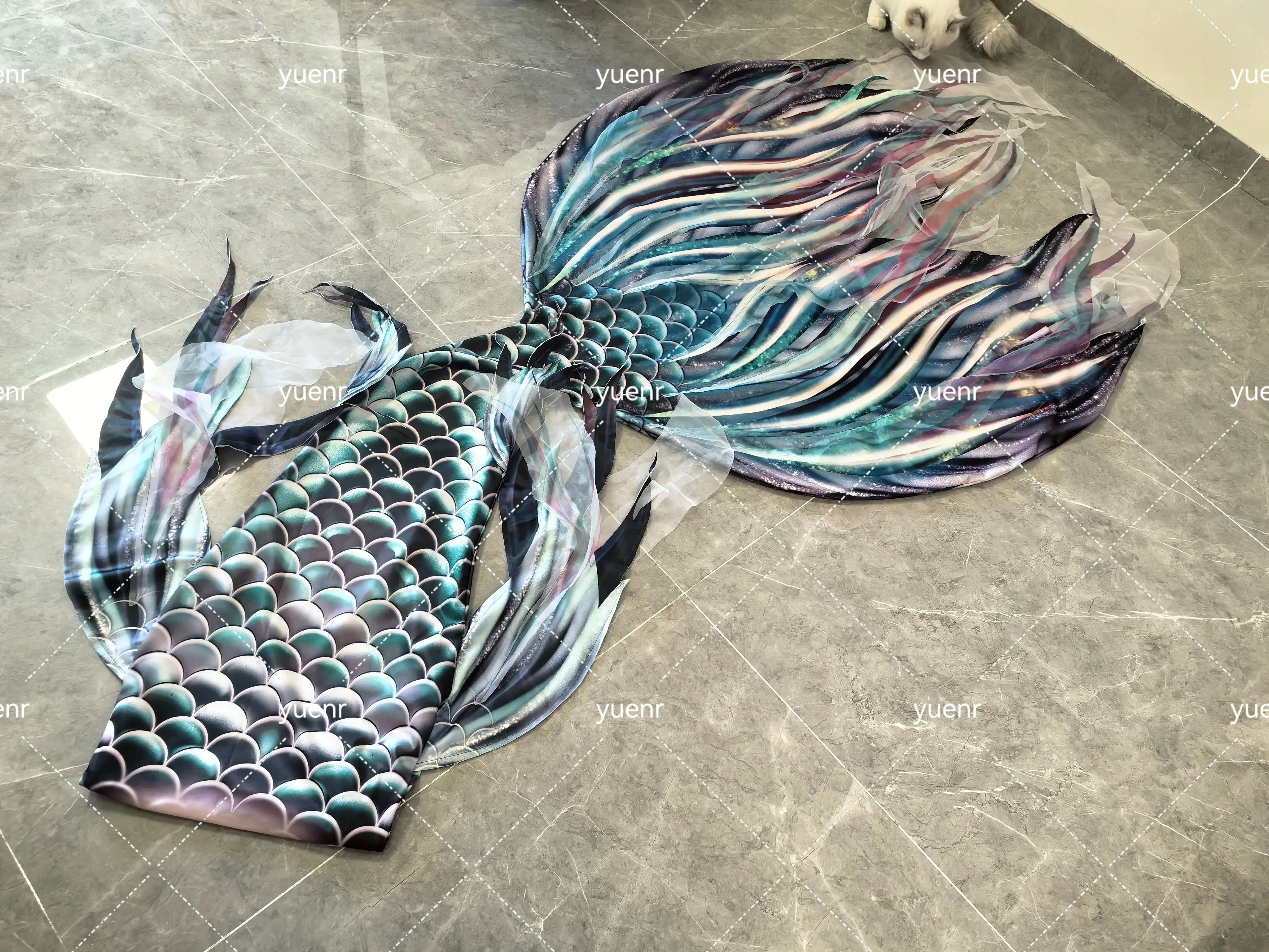 Tailor-Made Mermaid Swimsuits For The Oceanarium Mermaid Tail For High Definition Filming Mermaid Tail For Free Diving