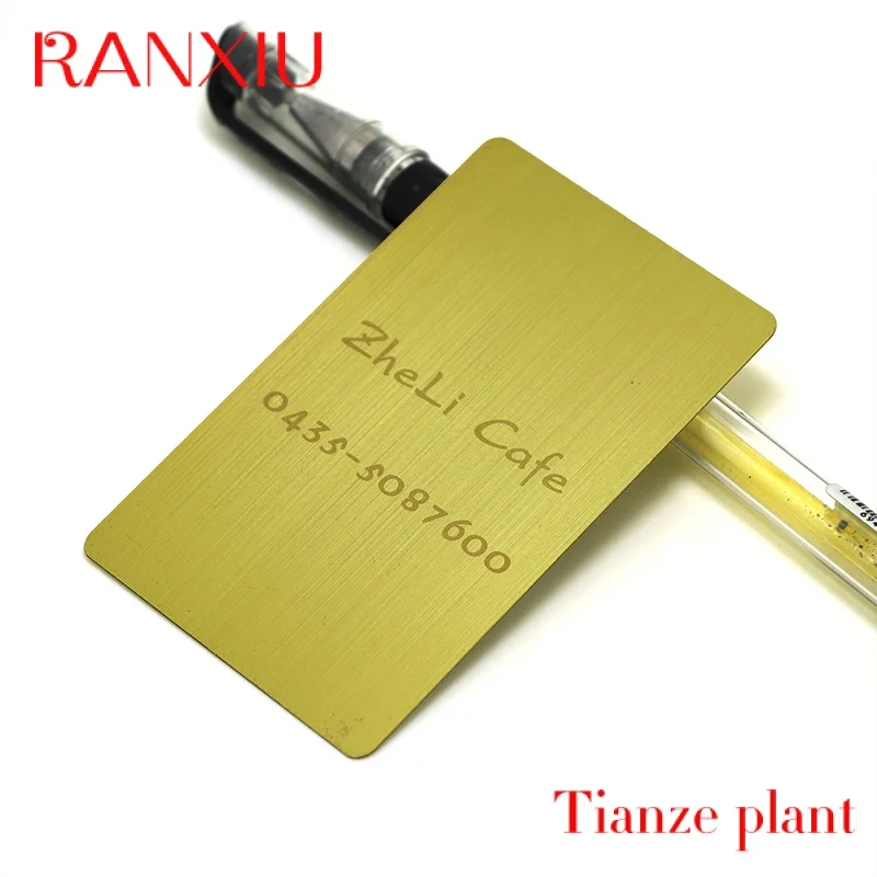 U personalizzato inciso ebers Gold etal N Card