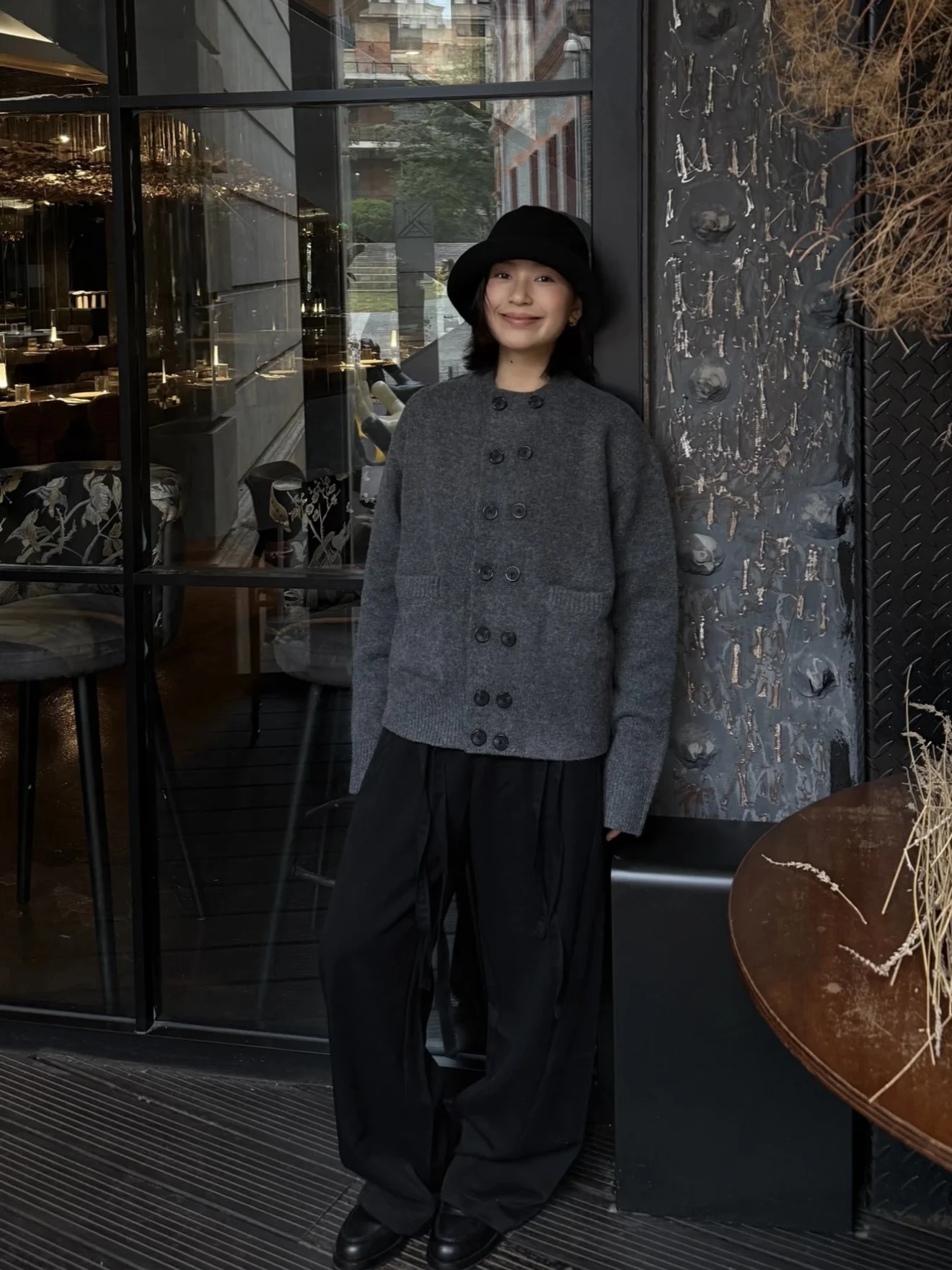 Cárdigan abierto clásico redondo Ne de punto ex invierno Casual versátil americano Ele Lazy Sle suéter para hombres y mujeres