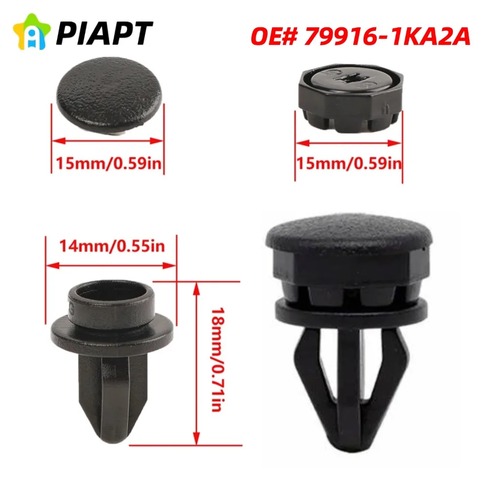 

8PCS OE#79916-1KA2A Car Parcel Shelf Hanger Button Clips Fits Nissan Juke