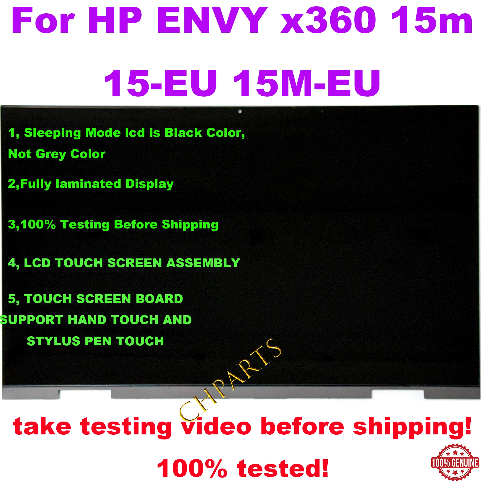 15.6-Cal FHD 1920*1080 wymiana ekranu dotykowego LCD montaż dla HP ENVY X360 15-EU serii 15-eu0003ca 15-eu0007nb 15m-eu0043dx